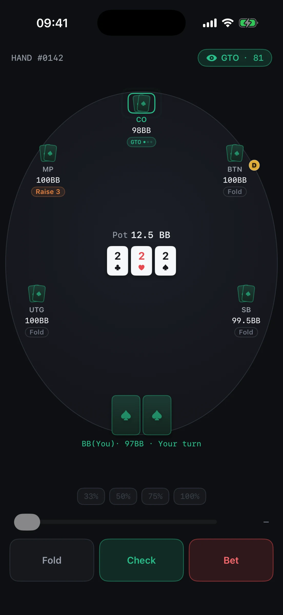 Counterplay iOS live training table